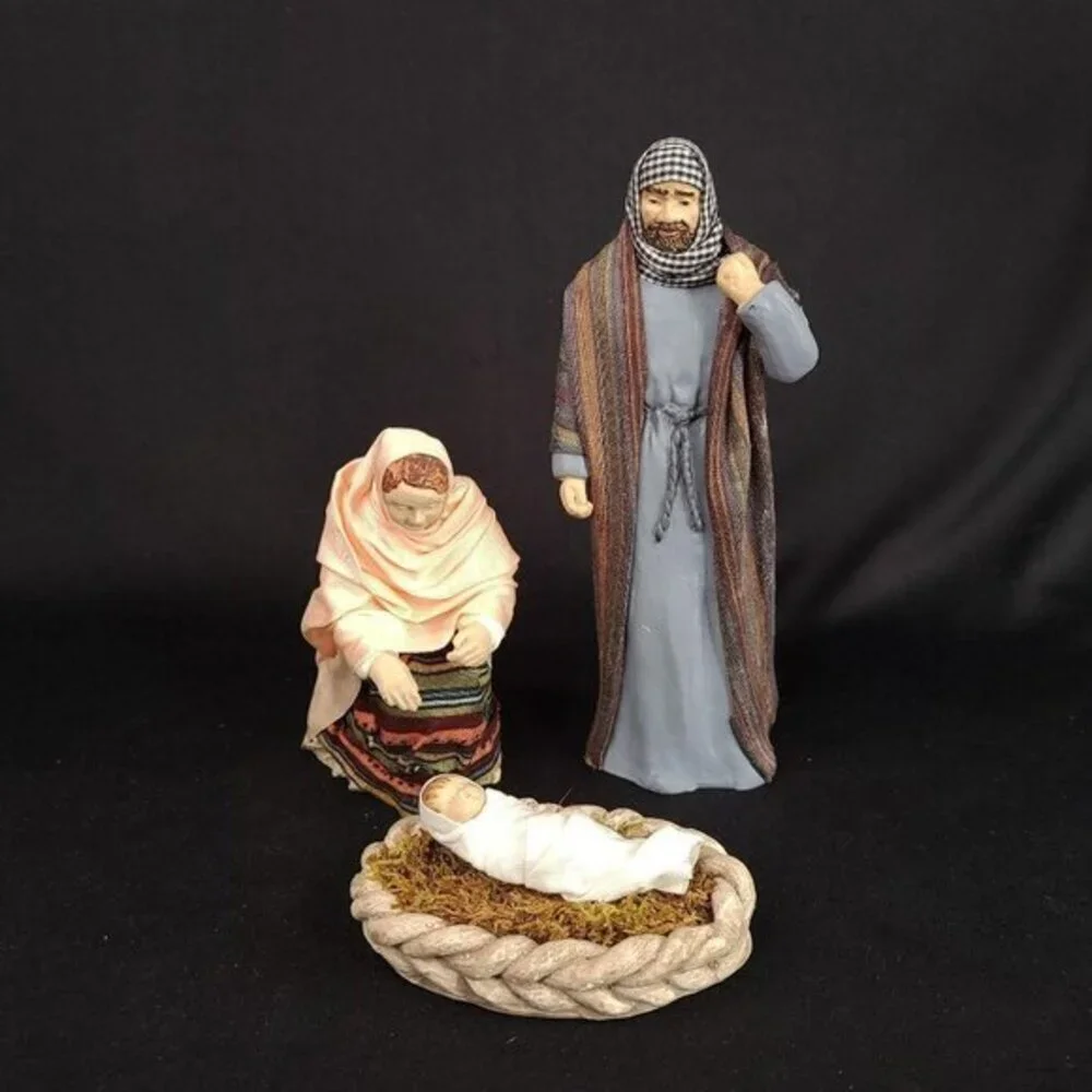 Hestia Holy Family 3 Figurines Christmas Nativity Companions Coll  26929 Vintage
